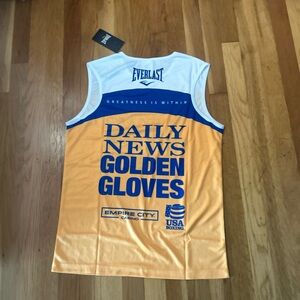 Everlast White and Orange Golden Gloves Tank